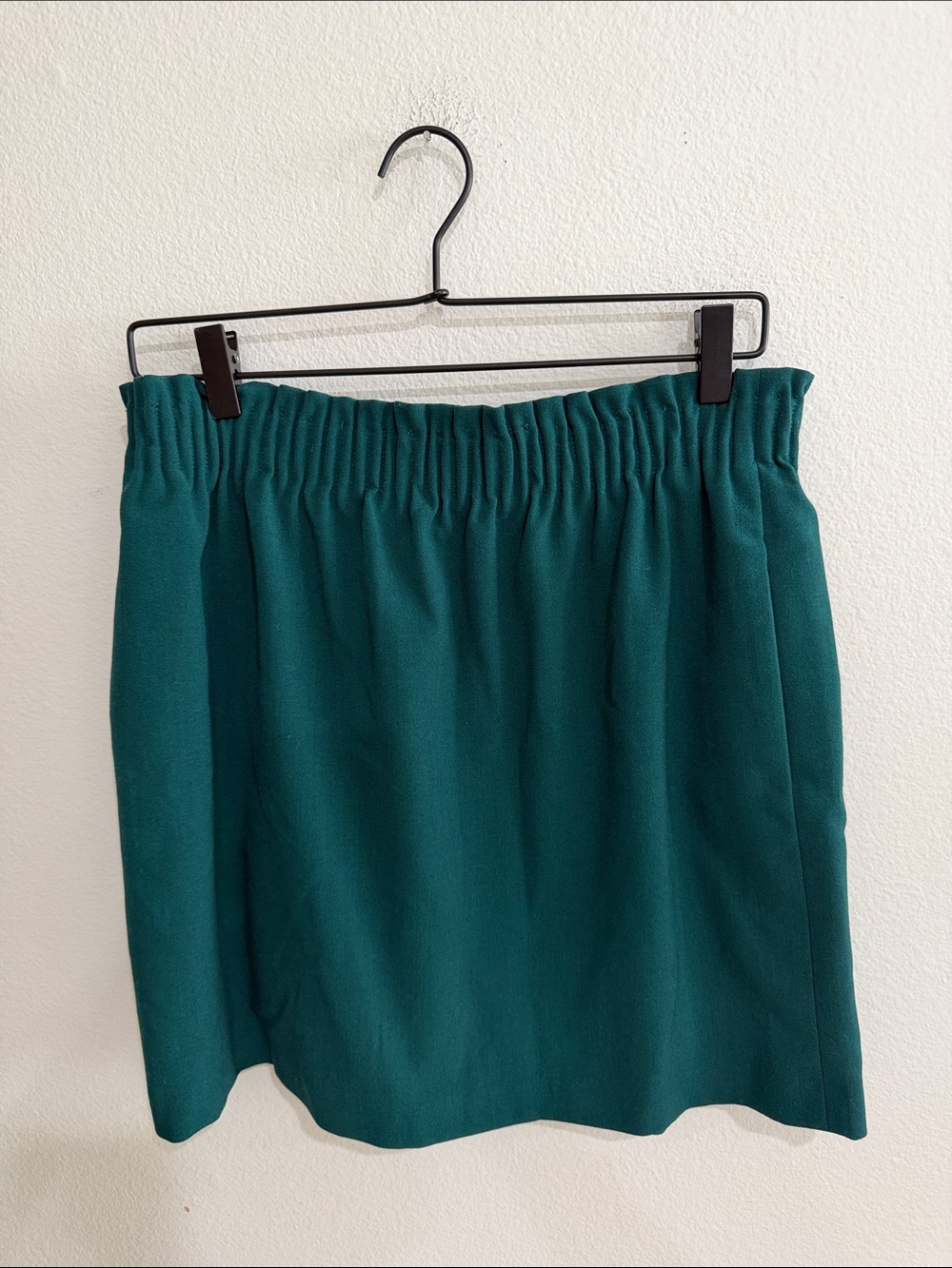 Classic Elastic-Waist Teal Skirt from JCrew
